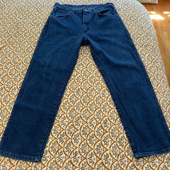 Vintage Dark Wash Wrangler Cowboy Cut Jeans 34x30 - Picture 2 of 8